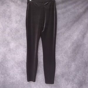 J.Crew Velvet Leggings Womens Sz.M Black Stretch Pants Holiday Formal‎ Corpcore